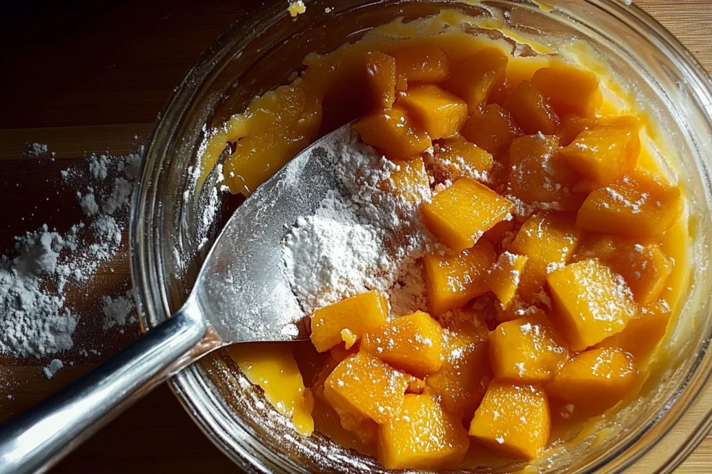 A freshly baked peach pie with a golden-brown lattice crust, served on a rustic wooden table with fresh peaches 